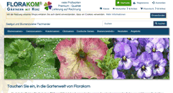 Desktop Screenshot of florakom.de